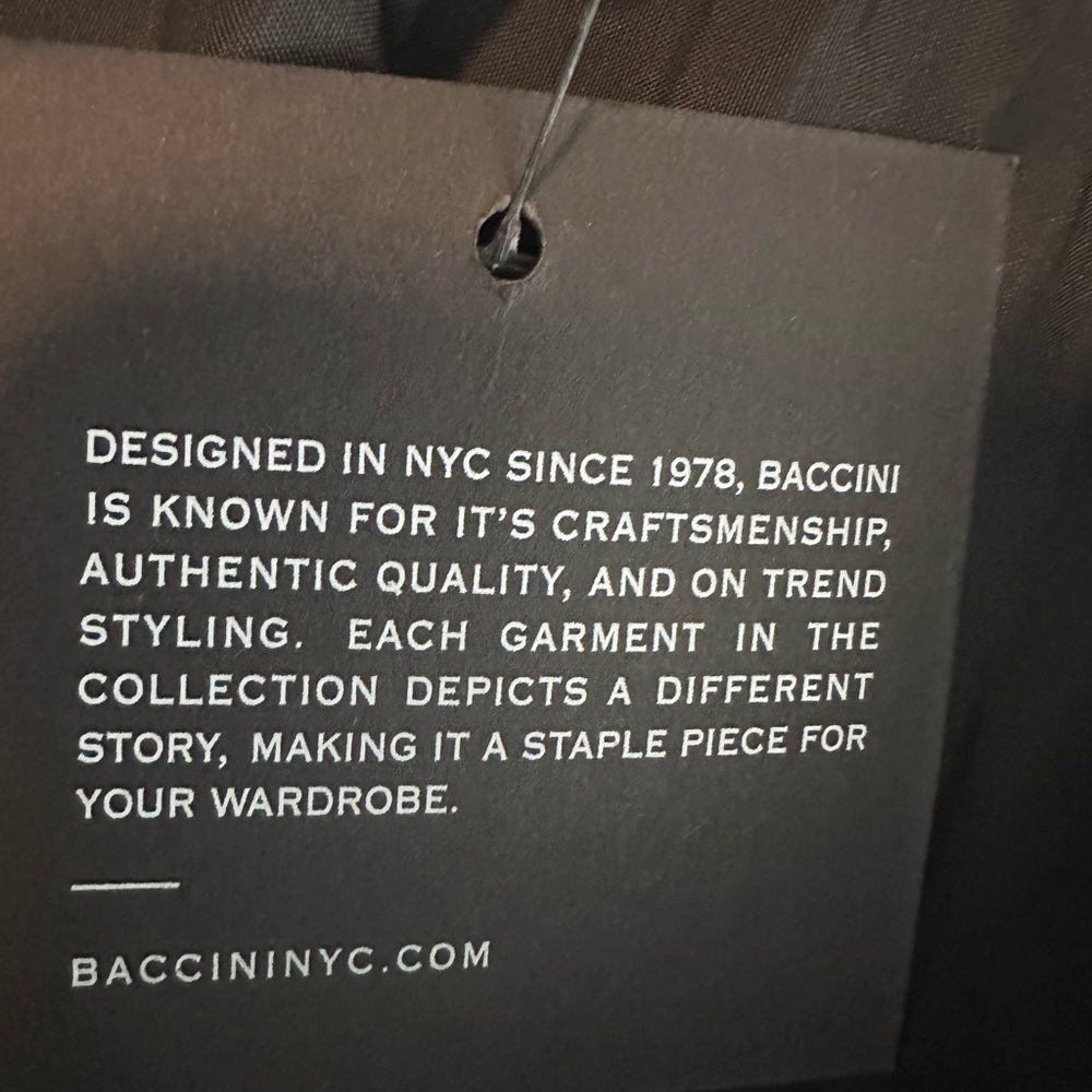 Baccini Black  Moto Jacket with Studded Detailing - Picture 6 of 7